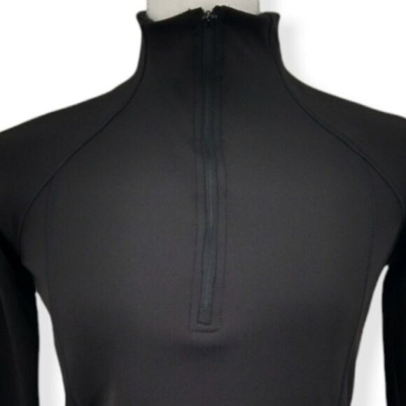 Layer 8 Women's Black Q-Zip Qwick-Dry Performance Long Sleeve Pullover - Picture 2 of 16